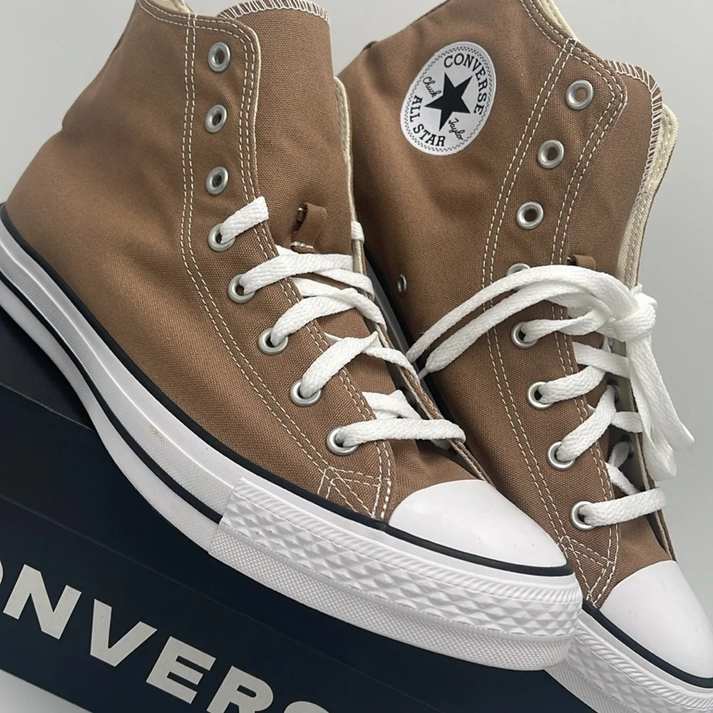 Converse Men’s All Star High Top Sneakers Chuck Taylor All Star High 'Hot Tea' - Picture 7 of 16